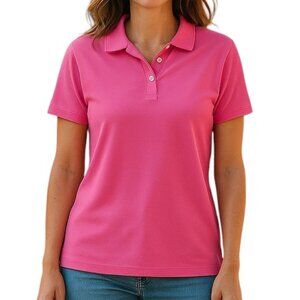 ‼️CORE 365 drifit short sleeve ladies polo in Pink size L